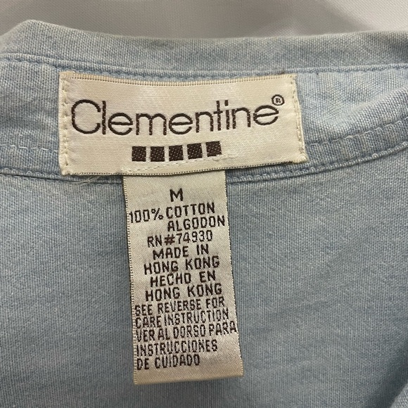 CLEMENTINE- Mens button up T-shirt #42 - Picture 2 of 3